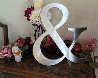 ampersand, wedding prop, wall decor, wedding decor, instagram prop, ampersand sign, metal letters, farmhouse decor, photo prop, home decor