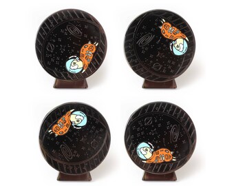 Hamster enamel pin, Space pin, Spinning pin, Space lover, Lapel pin, Cute lapel pin, Astronomer pin, pin, Astronomy lover
