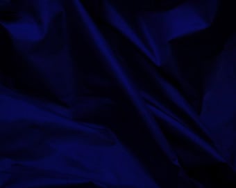 Fine Indian Silk Taffeta in Rich Blue, Fat quarter-TF39