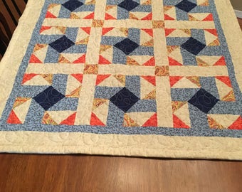 Pinwheel lap quilt or table runner