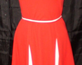 Vintage 1970's Cheerleader Chic Dress! Jaree II! Size 14!