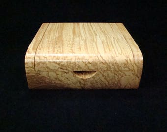 Spalted Maple Desk Box, Keepsake Box, Jewelry Box, Musicians Accessory Box