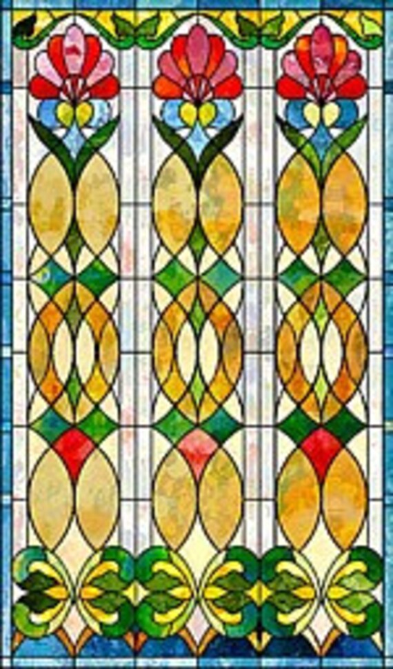 CHOICE OF 5 DOLLSHOUSE stained glass window effect lumiplex