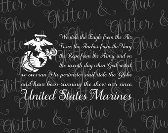 USMC Marine Corps Flag SVG File