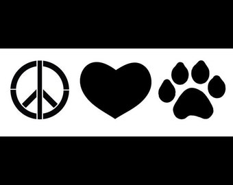 Free Free 123 Peace Love Paw Svg SVG PNG EPS DXF File