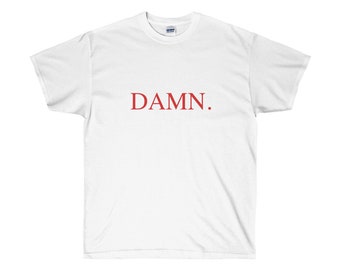 Kendrick Lamar Damn Red Logo T Shirt Hip Hop Tee Rap New TShirt K Dot Compton California Good Kidd Maad City New Tee Dr Dre Kung