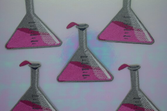 Chemistry Glass Iron on Patch