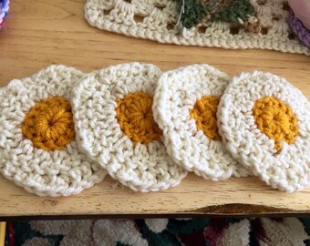 Fried Eggs Coasters- Set of Four