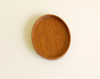 No laser fine finished hardwood bezel tray - Various wood types - 36 x 46 mm cavity - (A1)