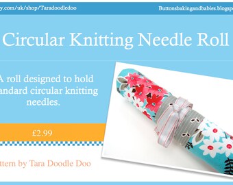 Pattern - Circular Knitting Needle Roll