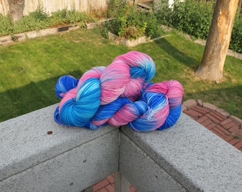 Handdyed Superwash Merino worsted weight yarn