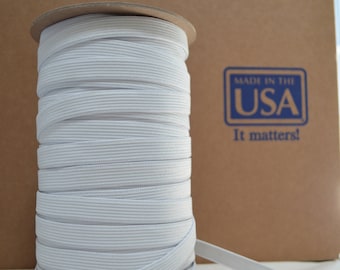 100yd spool of 1/2 knit elastic made in usa