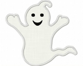 Happy Ghost Applique Embroidery Happy Ghost Applique Embroidery