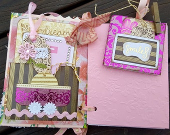 Shabby Junk Journal, Mixed Media Art Journal, Collage Book, Junk Journal Book, Shabby Writing Bridal Book, Name Journal Emma