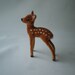 Vintage Kunstlerschultz Baby Deer Doe Flocked Animal
