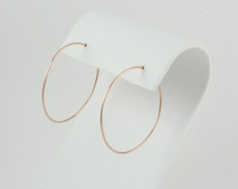 14K gold hoops | Rose gold hoops | Sterling silver hoops | Thin hoop earrings | Simple hoop earrings | Classic gold hoops | Dainty hoops