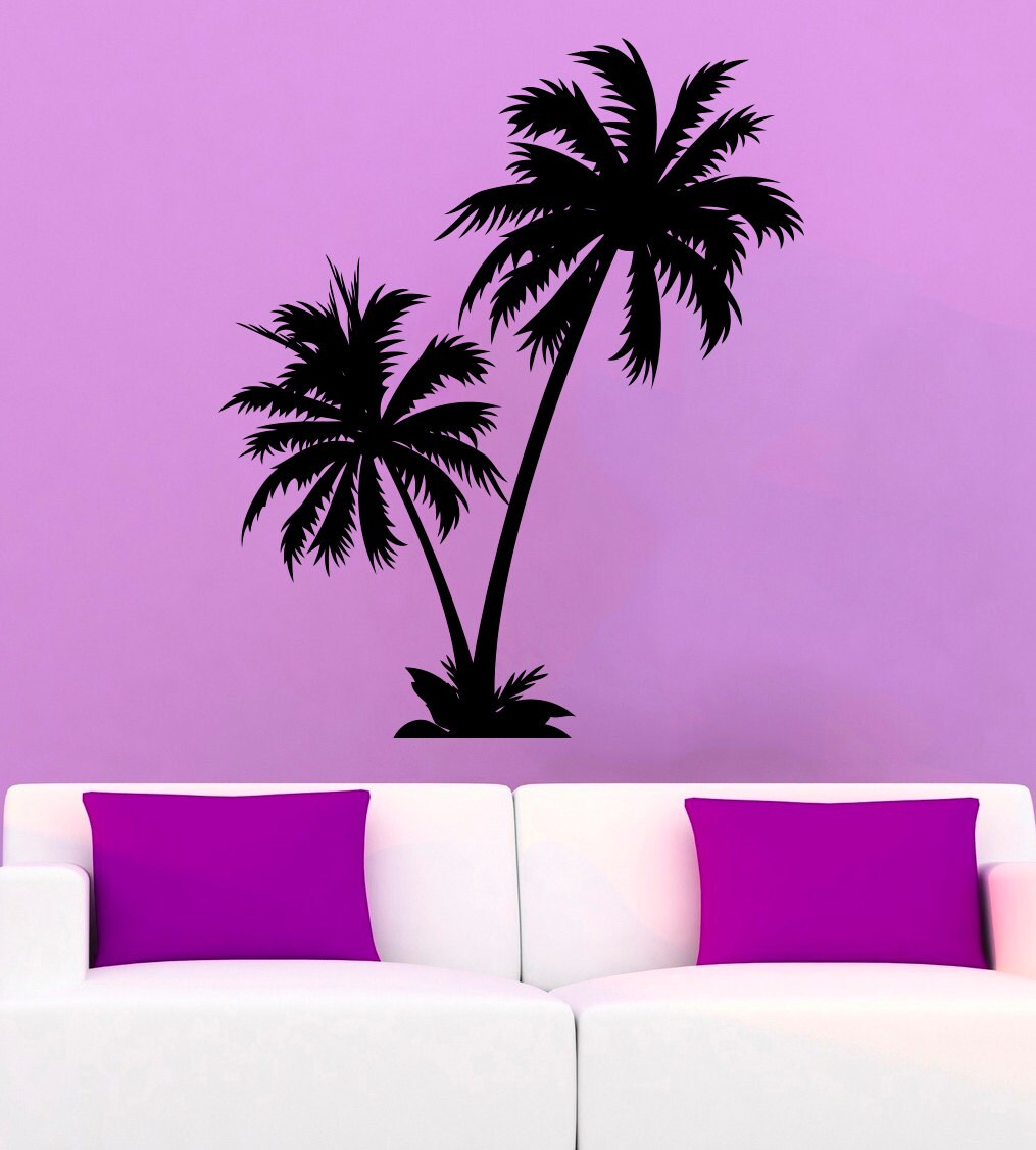 Palm Wall Sticker Palm Tree Vinyl Decal Tree Stickers Wall