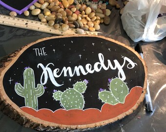 Custom Hand painted and lettered wood sign