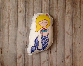 mermaid pillow doll