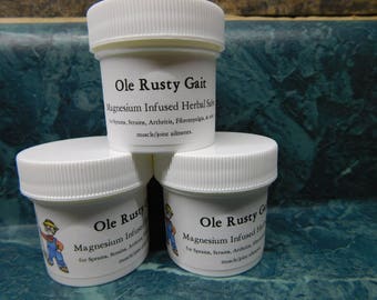 Ole Rusty Gait Magnesium Infused Pain relieving herbal salve