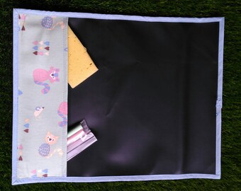 Rolling blackboard - portable blackboard - travel blackboard - Soccer balls