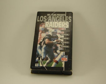 Los Angeles Raiders VHS Team Video 1993 - L.A. Raiders 1993 VHS Tape Official Video Yearbook NFL Film - Good Condition - 1992 season tape.