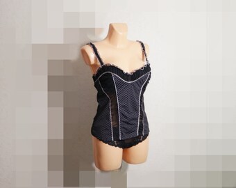 Vintage corset top med bust Delicates Corset Small Medium