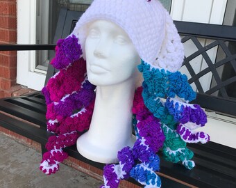 Crochet octopus hat