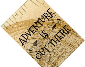 Passport Cover Case Holder -- Adventure is out there 3