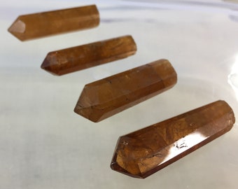 4 pieces hessonite garnet crystals@LL