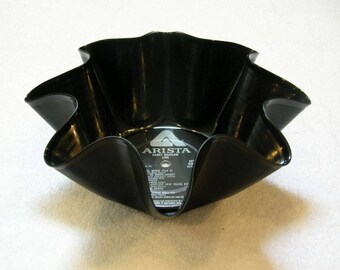 Barry Manilow Record Bowl Made From Vinyl Album