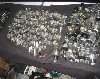 Audio Tubes Lot of 441 various as is valves for guitar amp radio tv audio preamp amp shortwave tc vintage 20s to 60s