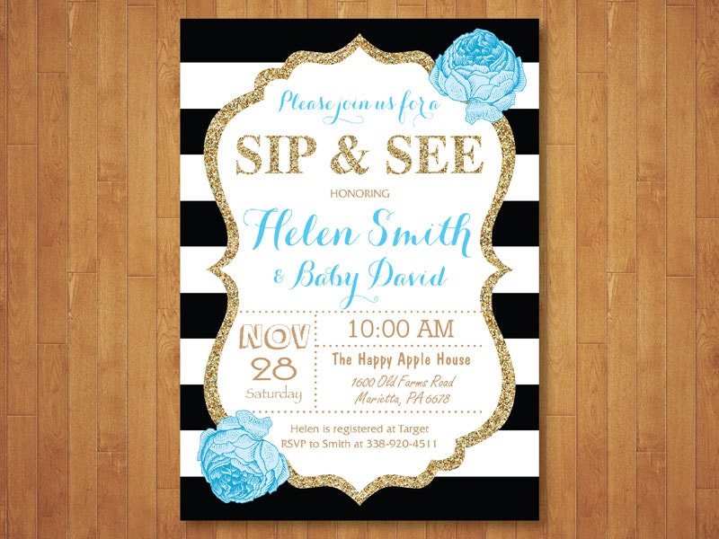sip and see invitation