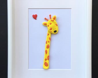 The little giraffe handmade clay art