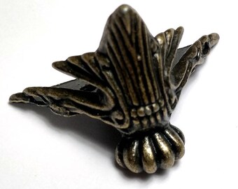 4pcs Decorative Foot Box Corner Antique Bronze