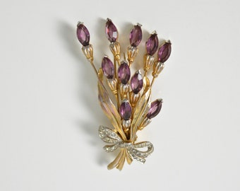 Vintage 1930s 1940s Dress Fur Clip Brooch Pin