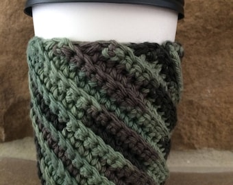 Crocheted Coffee Cup Cozy -Cup Sleeve