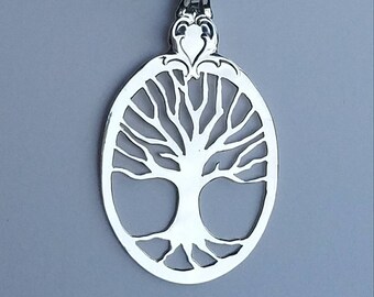 Handmade Sterling Silver Tree of Life Family Tree Necklace