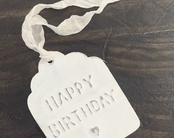 Gift tags, Metal gift tag, Rustic metal tag, Christmas ornament, rusty decor, birthday tag, french gift tag, Mediterranea Design Studio,