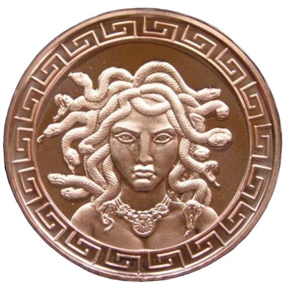 Medusa 1 oz .999 Pure Copper Round Challenge Coin