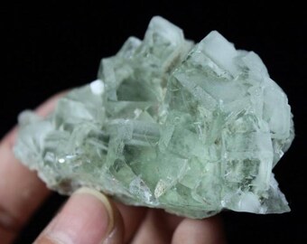 Extreme Clear Transparent Glassy Green Cubic Fluorite CM621425 China