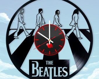 THE BEATLES Vinyl Record Wall Clock