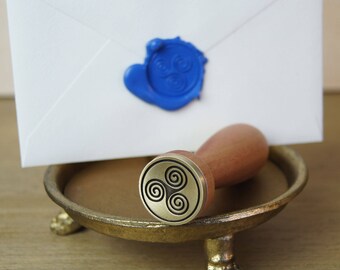 Triple Spiral Wax Seal Stamp
