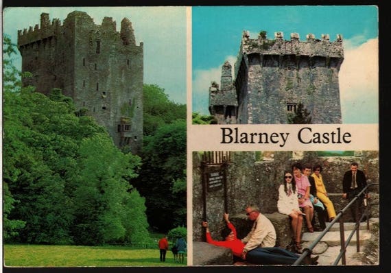 Blarney Castle + County Cork + Ireland + Vintage Souvenir Photo Postcard
