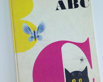 1960 First Edition Bruno Munari's ABC Hardcover Book