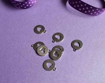 6 charms to make the bracelet silver disc Charm