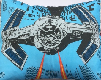 Alien Couture - Star Wars Tie Fighter Ship Handmade Fabric Cushion