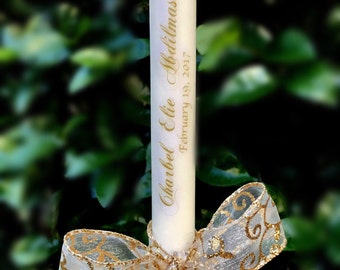 14" Personalized Baptismal Candle (14 inches)