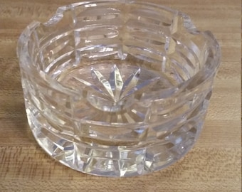 Vintage Waterford Crystal Ashtray 1980s