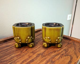 Vintage Haeger Candleholder Set